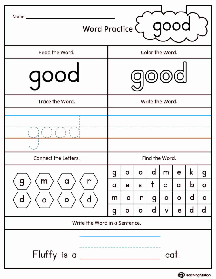 1St Grade Sight Words Worksheets For You  Math Worksheet For Kids