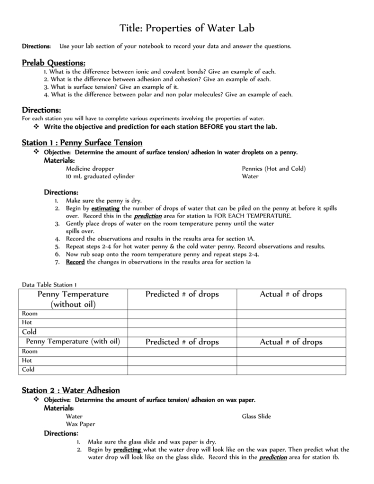 2 2 Properties Of Ter Worksheet Answers  Ter Ionizer