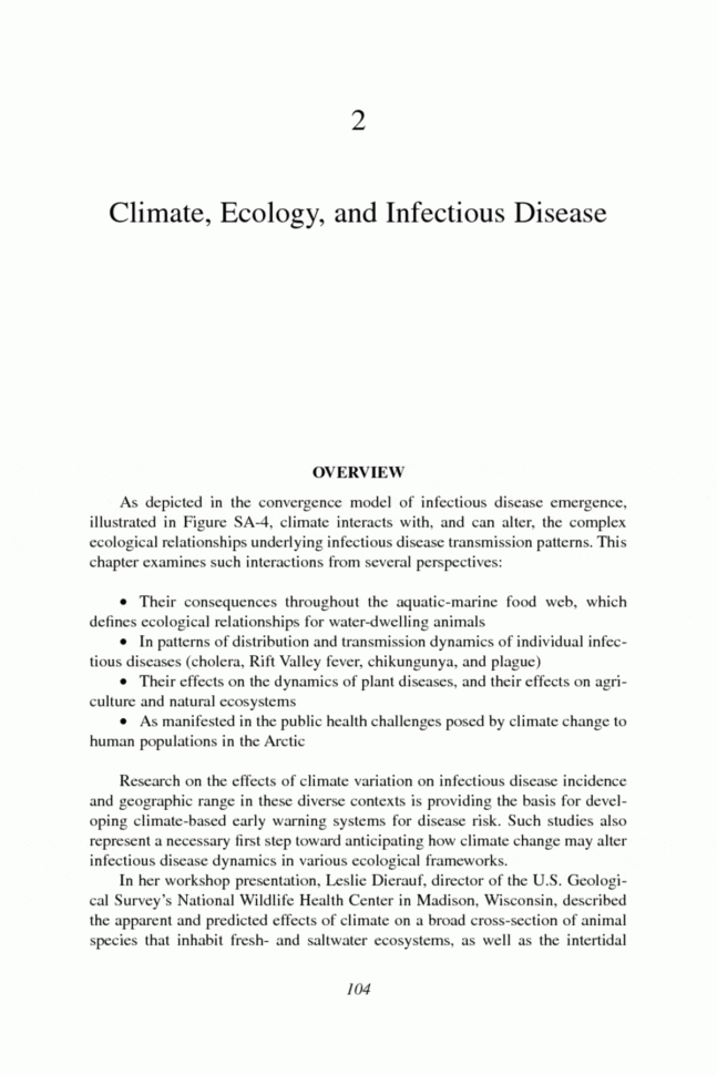 2 Climate Ecology And Infectious Disease  Global Climate