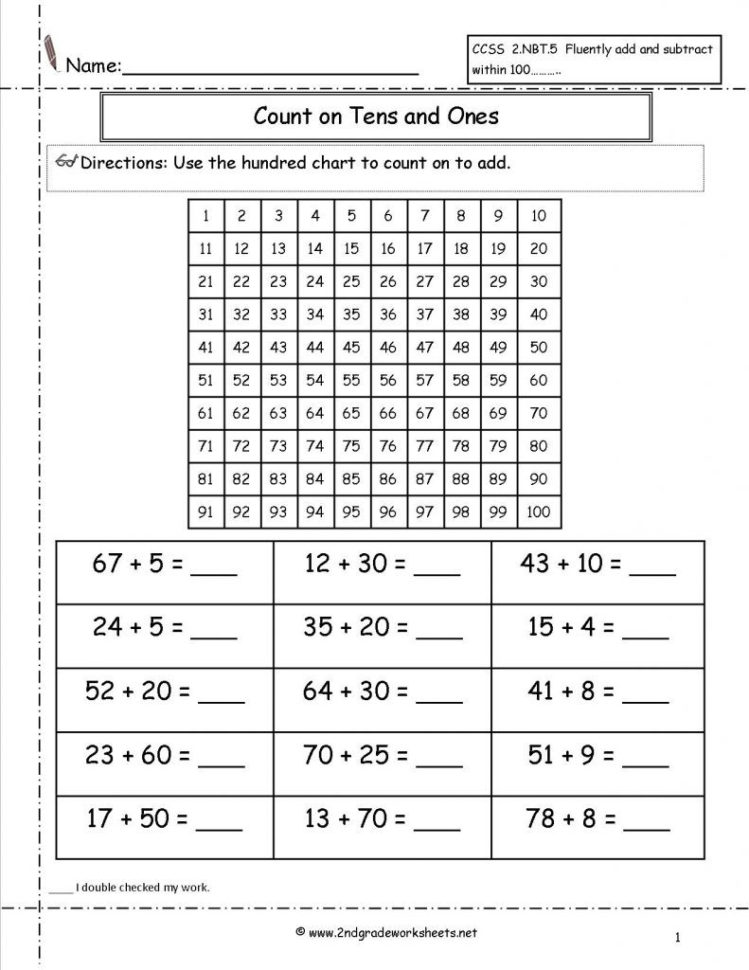 2 Digit Addition With Regrouping Worksheets 2Nd Grade