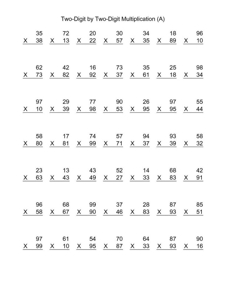 Printable 2 Digit Addition Worksheets