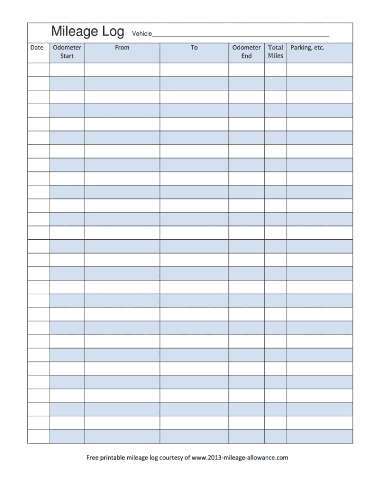 Mileage Worksheet For Taxes — db-excel.com