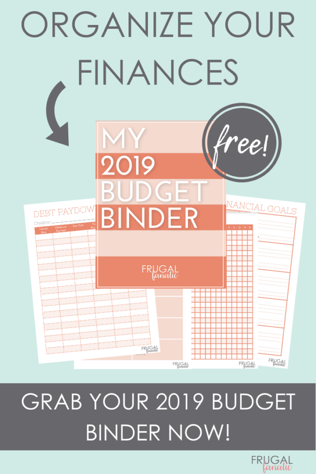 2019 Budget Binder Worksheets  Free Download  Frugal Fanatic