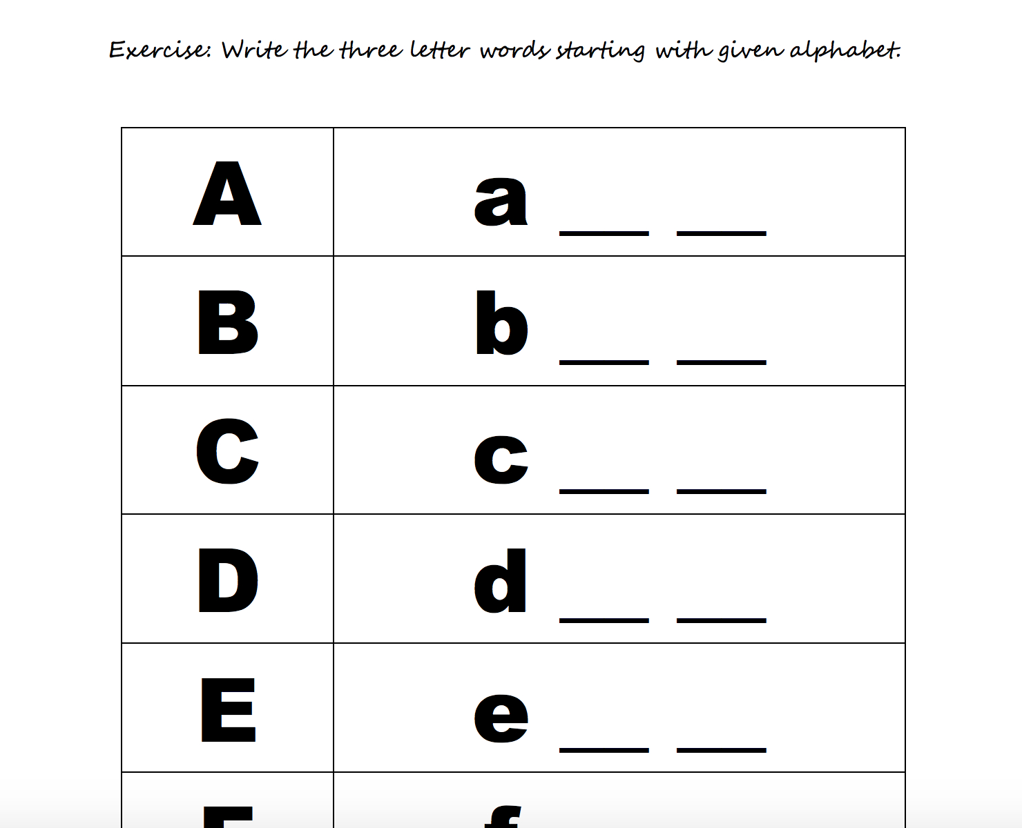 208 Free Alphabet Worksheets Db excel