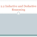 22 Inductive And Deductive Reasoning