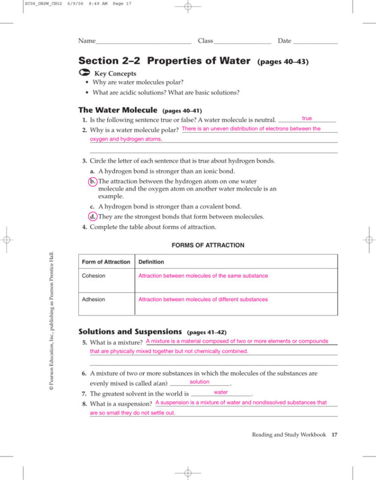 22 Properties Of Ter Worksheet Answers  Scriptclub