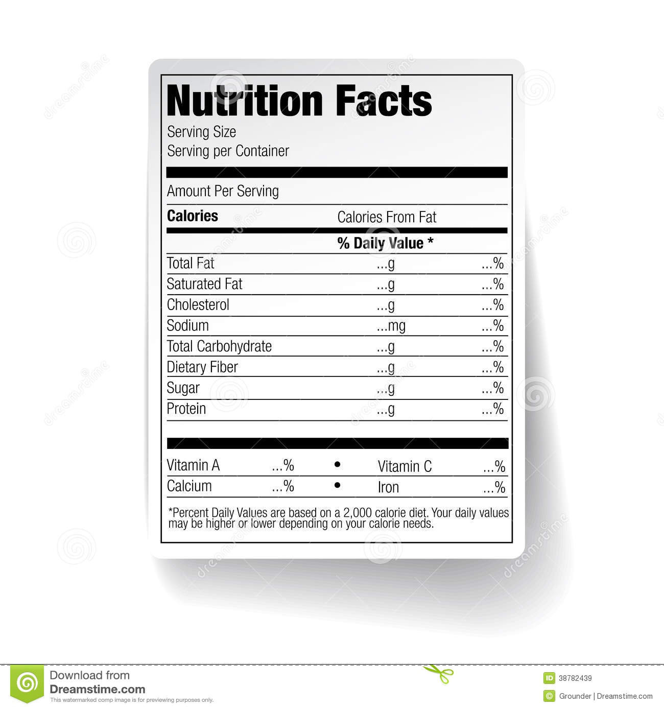 25 Images Of Empty Nutrition Label Vanscapital — db-excel.com