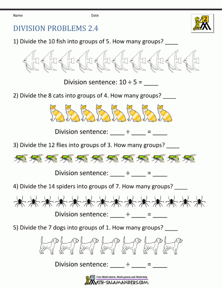 Dividing By 2 Worksheets