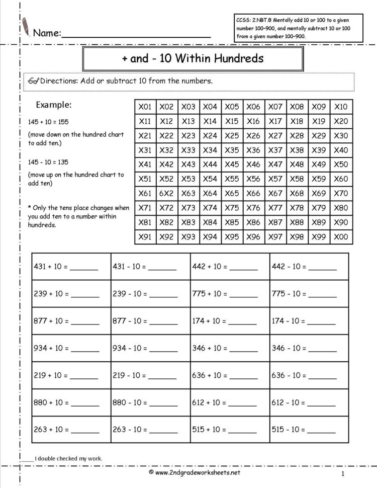 Number And Operations In Base Ten Grade 4 Worksheets — db-excel.com