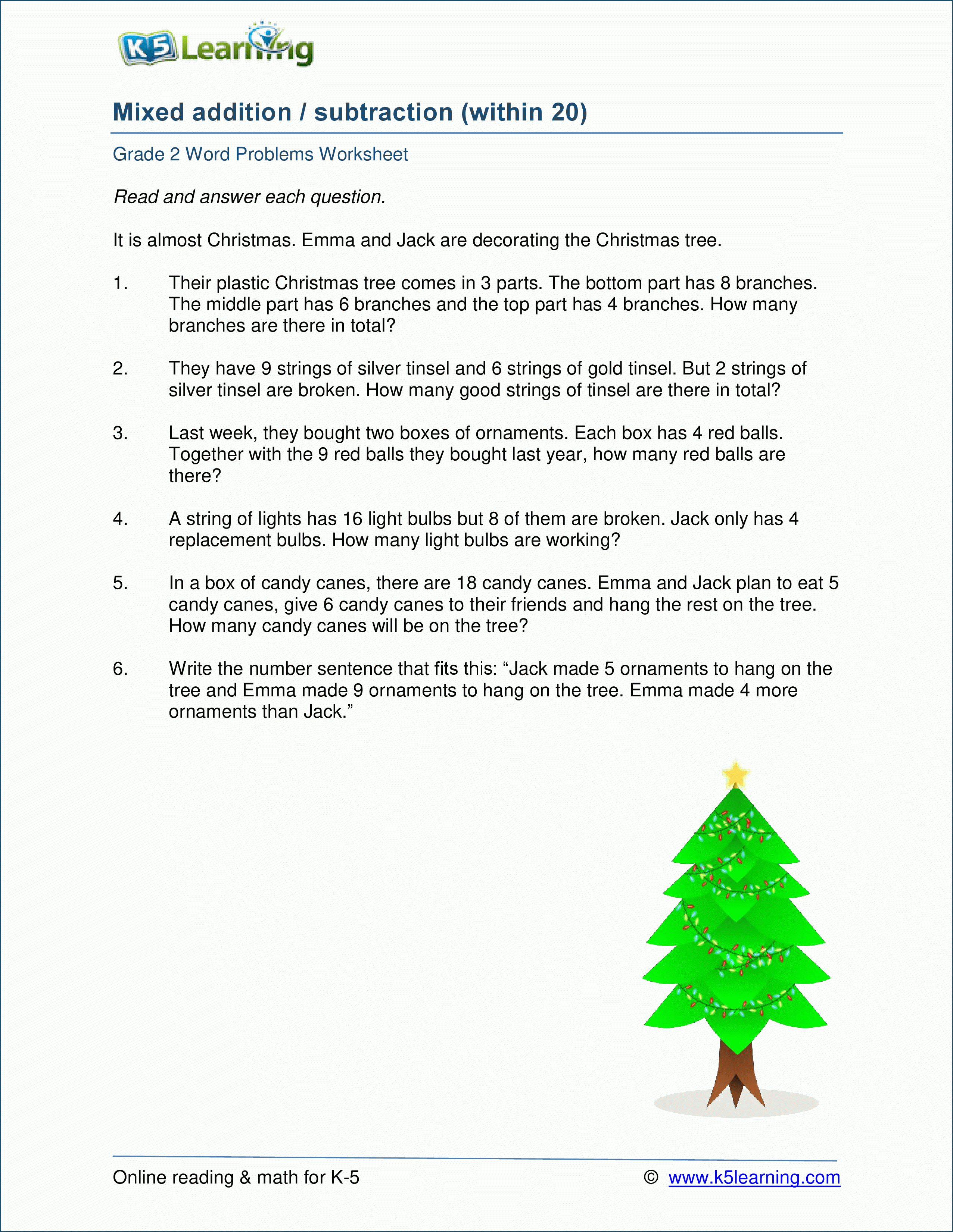 2Nd Grade Math Word Problem Worksheets Free And Printable Db excel
