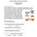 2Nd Grade Reading Comprehension Worksheets Pdf For Printable To