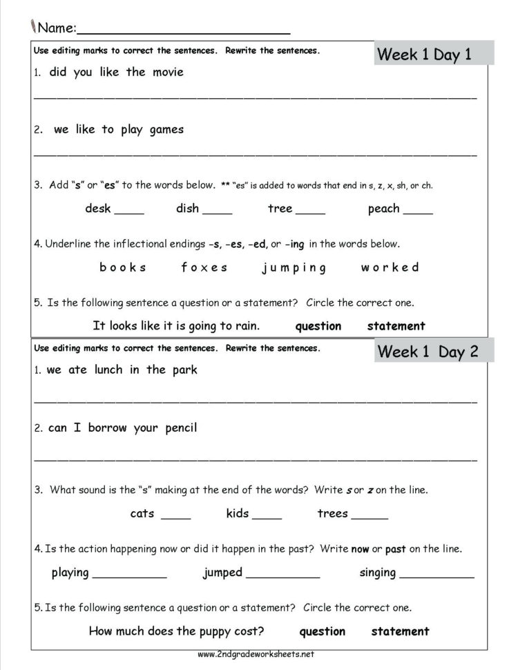 2Nd Grade Science Worksheets For Printable  Math Worksheet