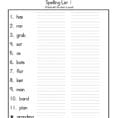 2Nd Grade Spelling Worksheets  Best Coloring Pages For Kids