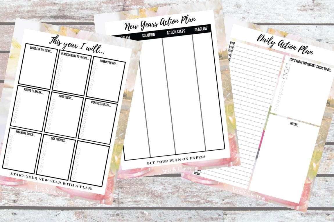 3 New Year's Goal Setting Tips For 2019  Free Printable