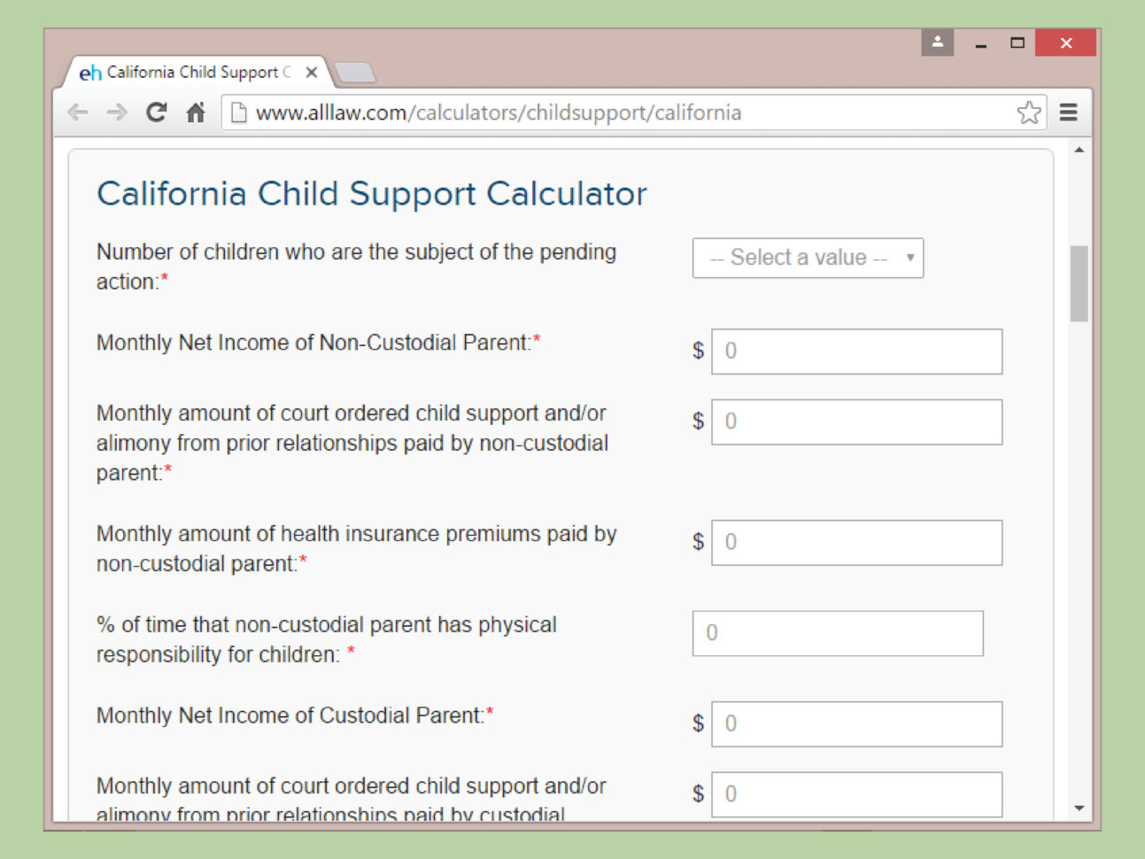 3 Ys To Calculate Child Support In California  Wikihow