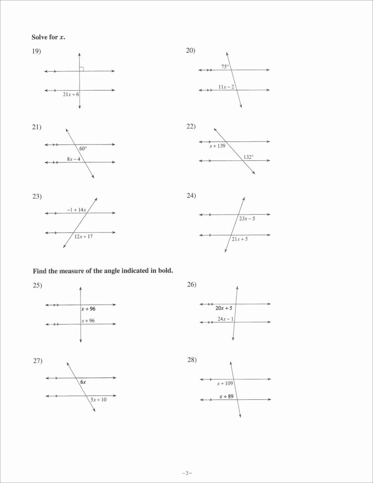 30 Angles Formedparallel Lines Cuta Transversal