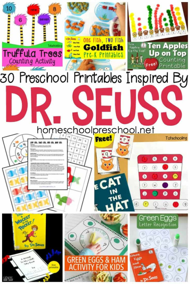 30 Awesome Dr Seuss Preschool Worksheets To Engage Young