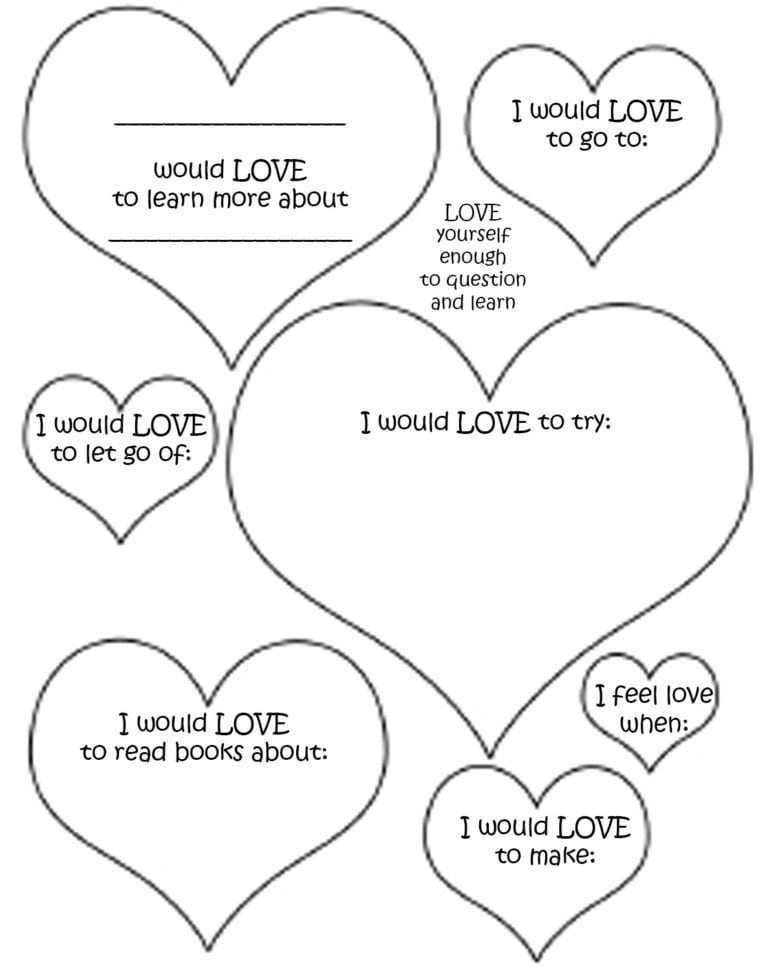 30 Self Esteem Worksheets To Print  Kittybabylove