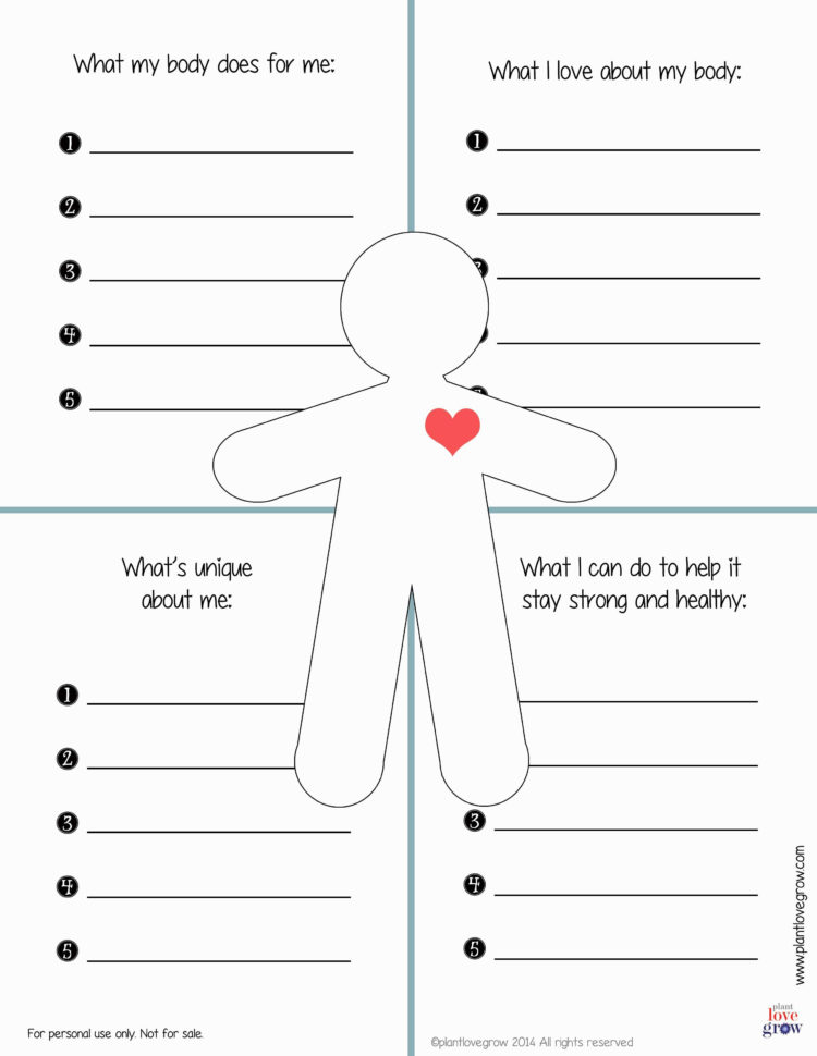 30 Self Esteem Worksheets To Print  Kittybabylove