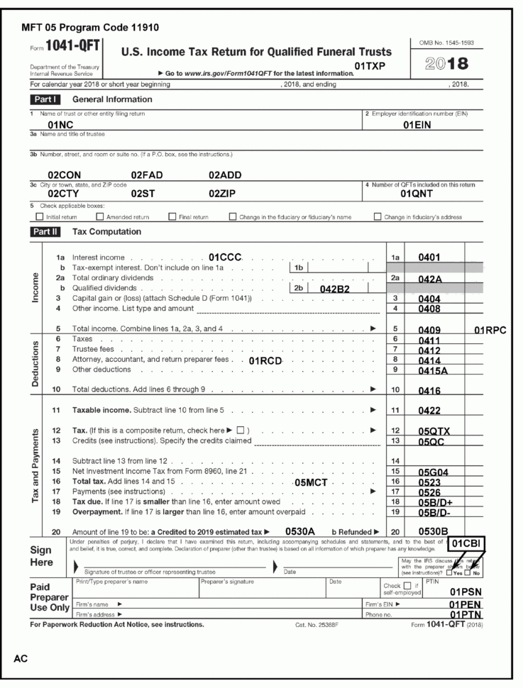 31214 Income Tax Returns For Estates And Trusts Forms