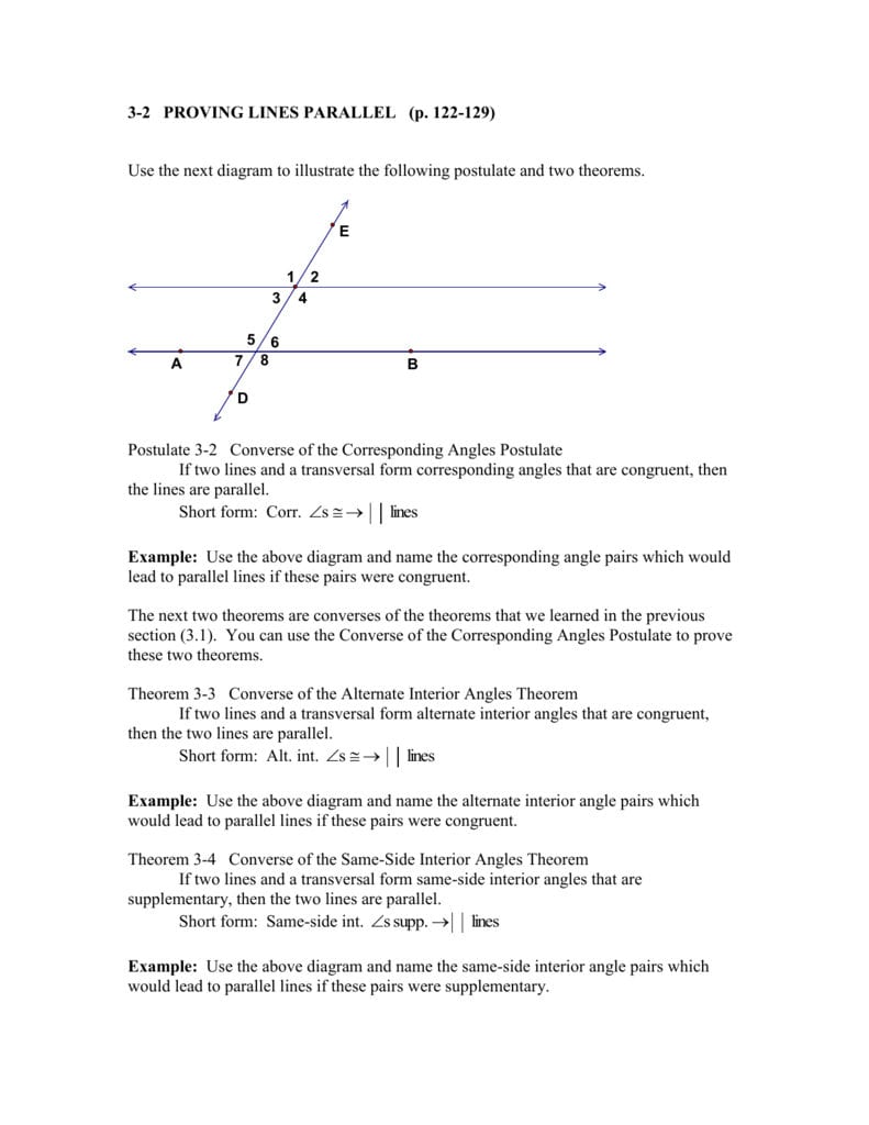 32 Proving Lines Parallel