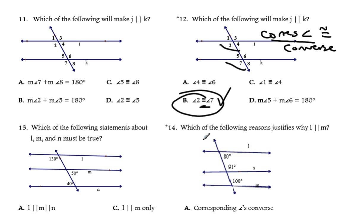 33 Proving Lines Parallel Worksheet Answers – Balancing