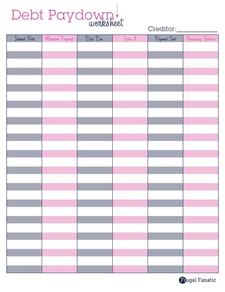 38 Debt Snowball Spreadsheets Forms  Calculators ❄❄❄