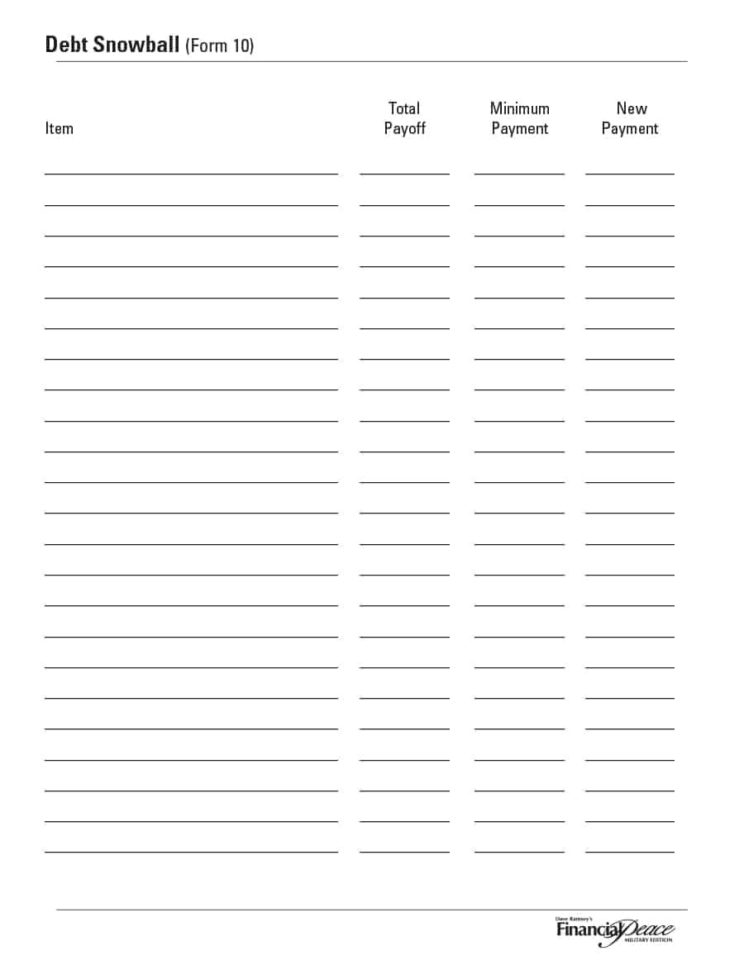 38 Debt Snowball Spreadsheets Forms  Calculators ❄❄❄