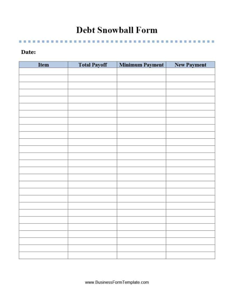 38 Debt Snowball Spreadsheets Forms  Calculators ❄❄❄