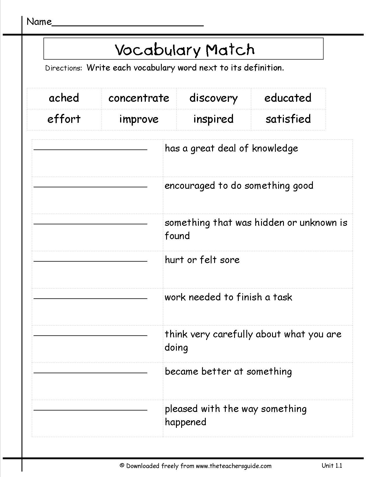 3Rd Grade English Worksheets  Math Worksheet For Kids