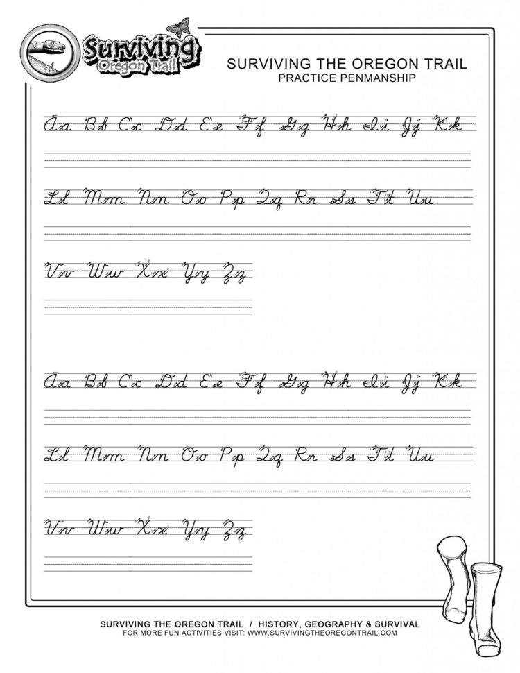 3Rd Grade Handwriting Worksheets