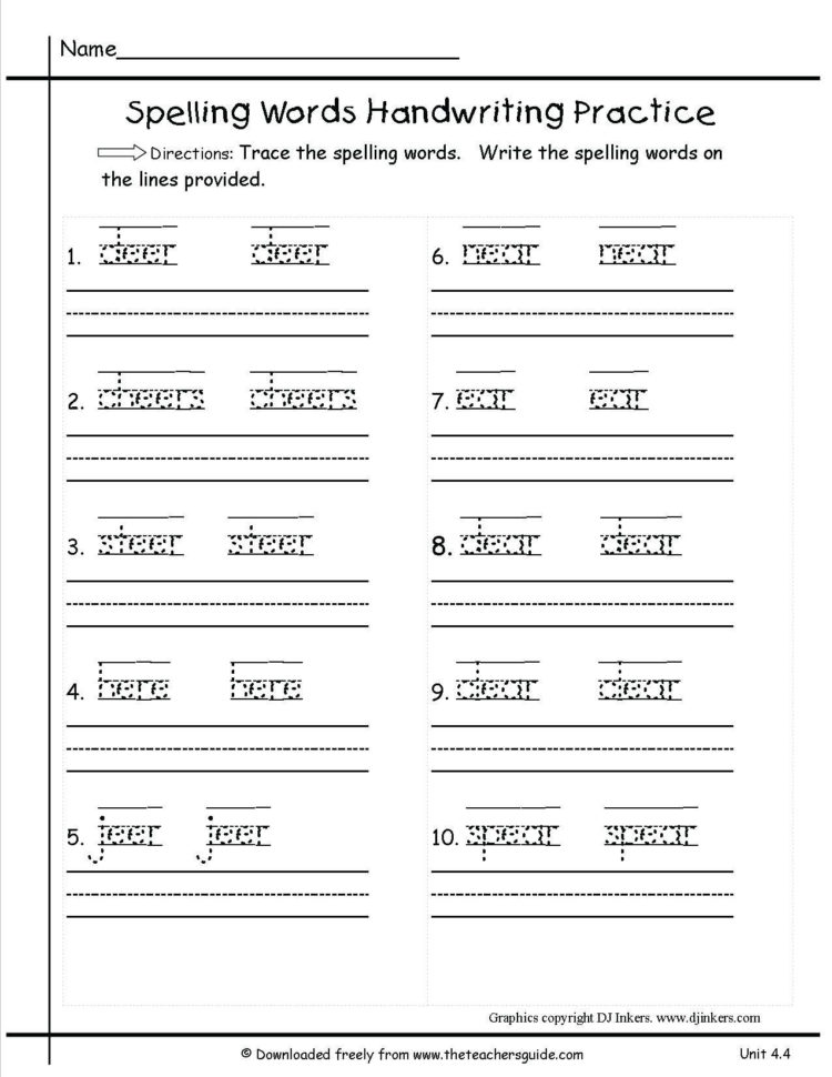 3Rd Grade Handwriting Worksheets Pdf 3Rd Grade Handwriting Worksheets Pdf