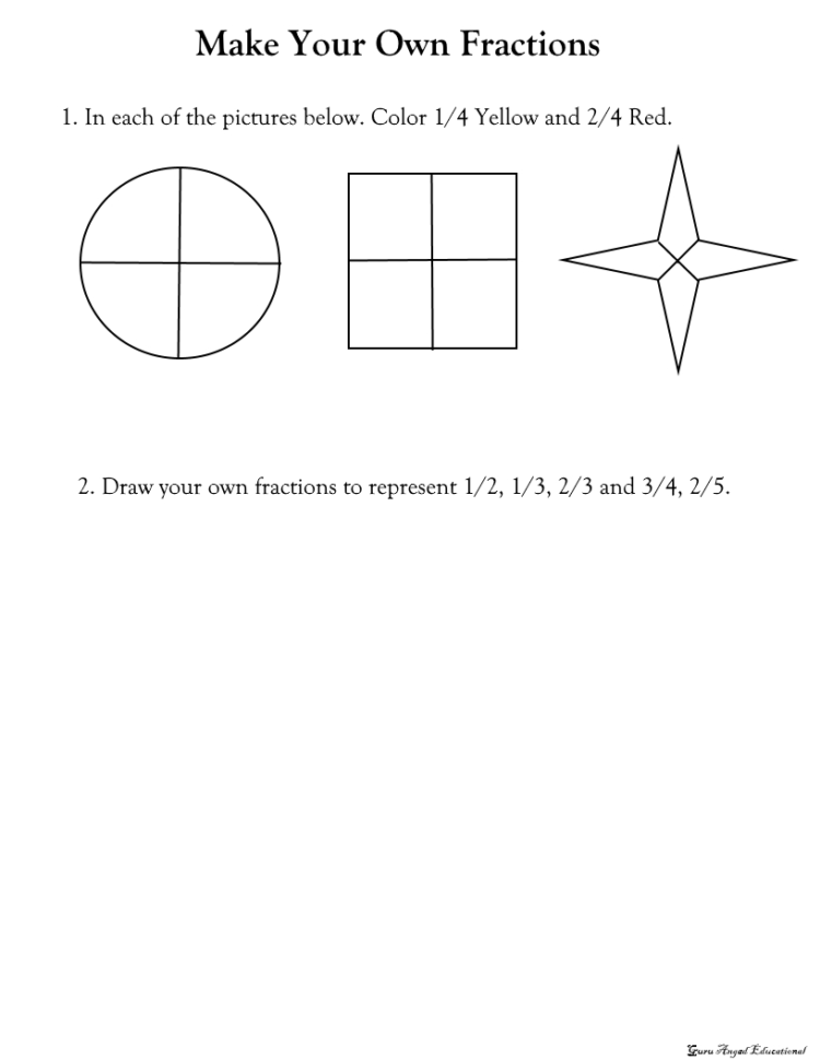 3Rd Grade Math  Basic Fractions Worksheets — Steemit