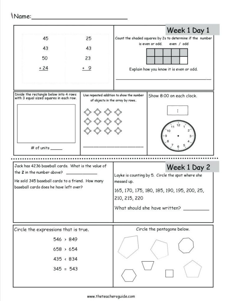 3Rd Grade Math Staar Test Practice Worksheets To Free  Math
