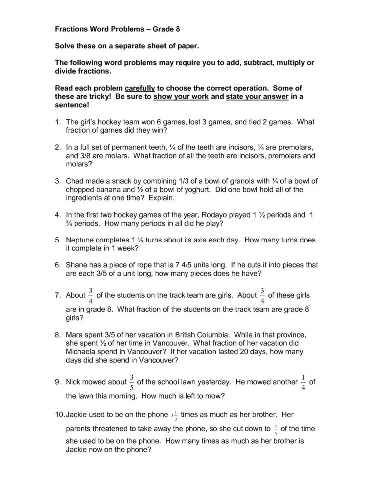 3Rd Grade Math Word Problems Worksheets – Proteussheetco