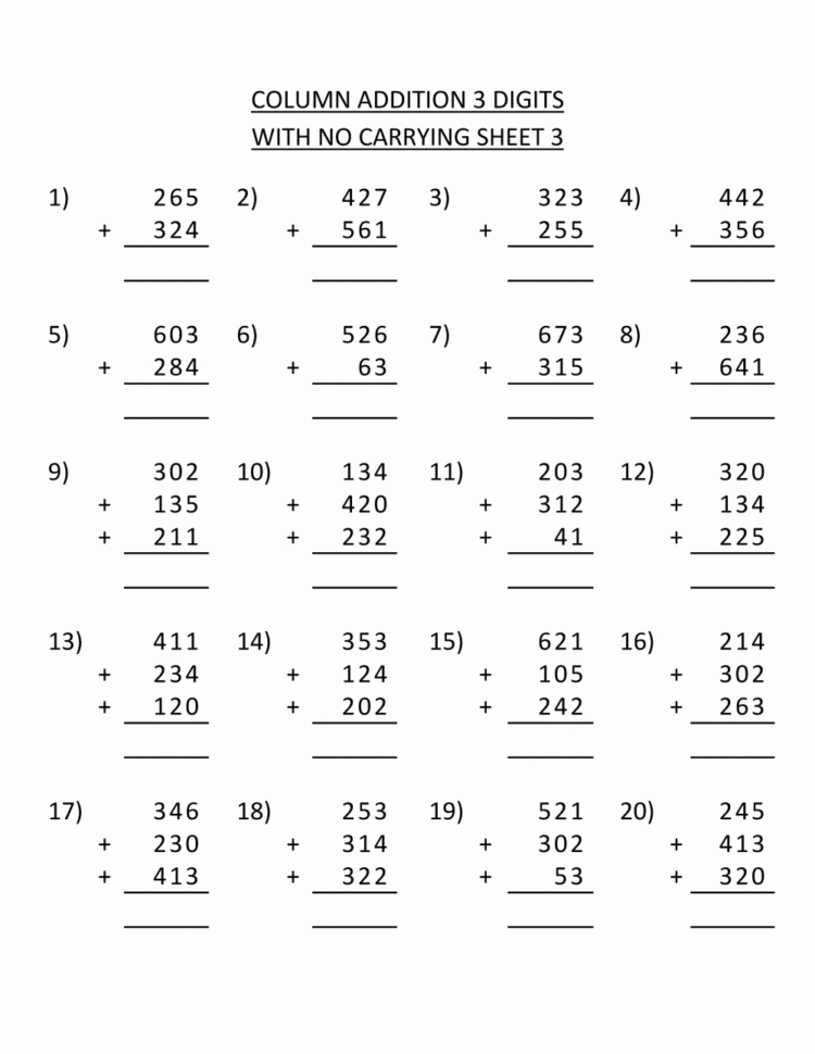 3Rd Grade Math Worksheets  Best Coloring Pages For Kids
