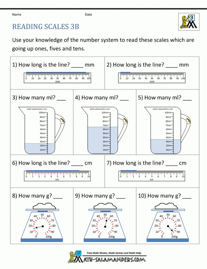 Measurement Worksheets Grade 3 — db-excel.com