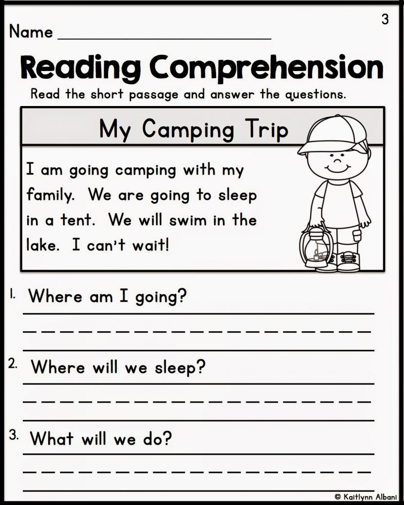 3Rd Grade Reading Comprehension Worksheets Multiple Choice