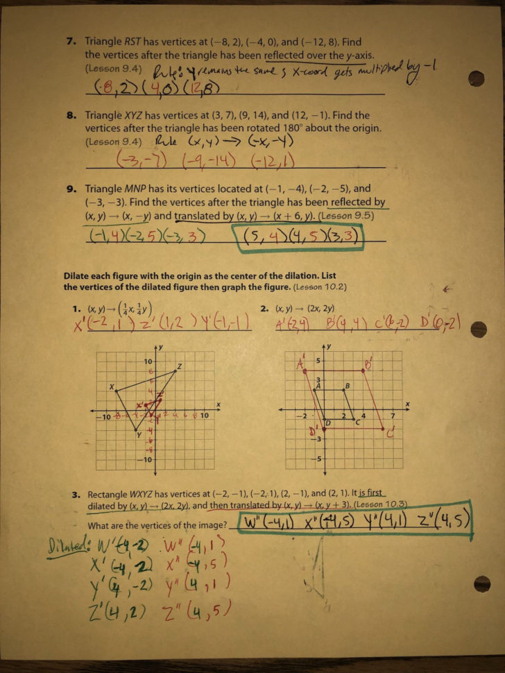 4 2 Skills Practice Angles Of Triangles Worksheet Answers