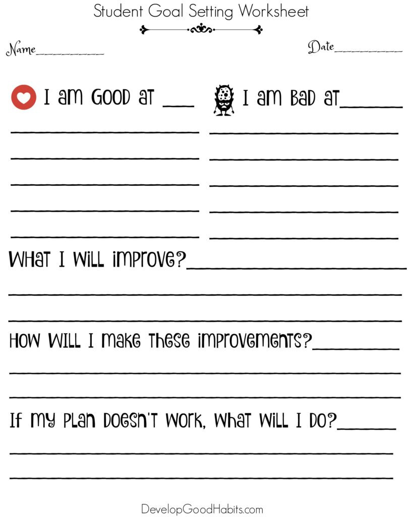 4 Free Smart Goal Setting Worksheets And S