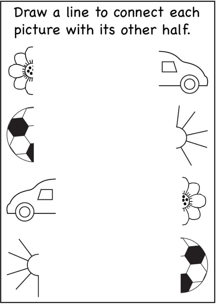 4 Year Old Worksheets Printable Connect Picture » Printable Coloring