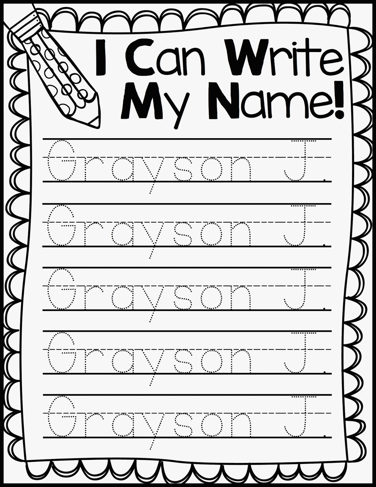 40 Inspirational Of Preschool Name Tracing Worksheets Gallery