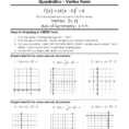 41  Graphing Quadratics In Vertex Form Notes Ef 1