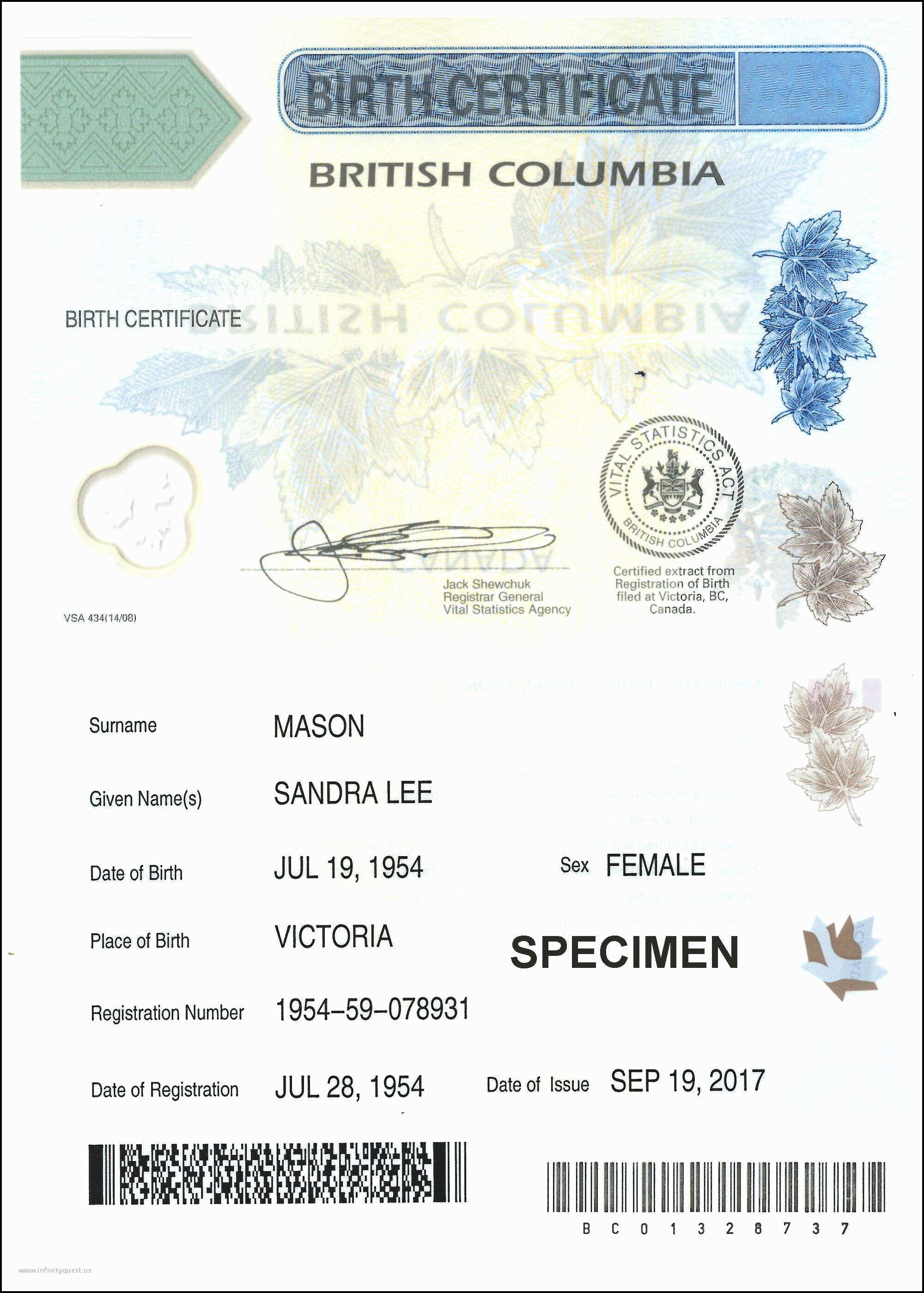 california birth certificate