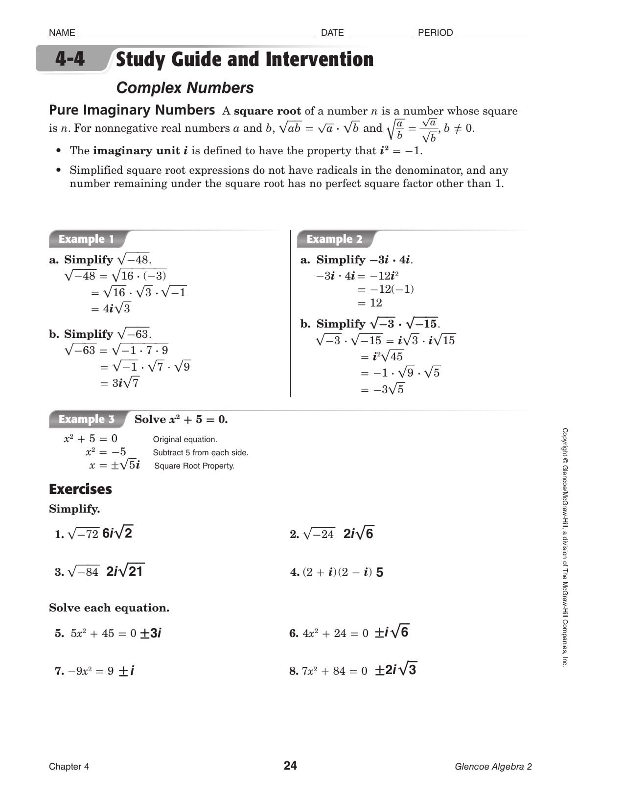 algebra-3-4-complex-numbers-worksheet-answers-db-excel