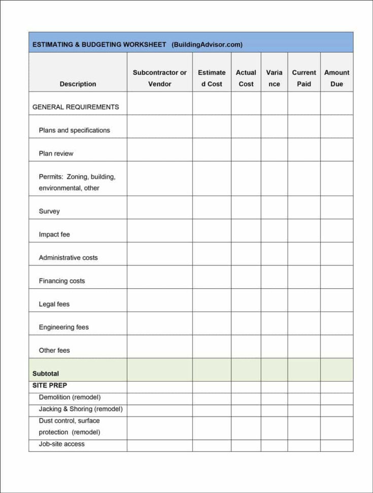 44 Free Estimate  Forms Construction Repair 44 Free Estimate  Forms Construction Repair