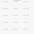 44 Lovely Of Solving Equations Worksheets Photograph