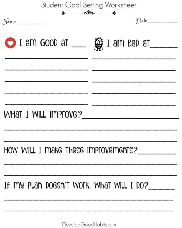 47 Goal Setting Exercises Tools  Games Incl Pdf Worksheets