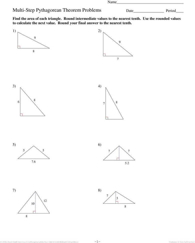 48 Pythagorean Theorem Worksheet With Answers Word  Pdf