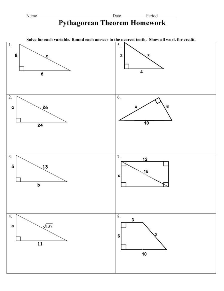 48 Pythagorean Theorem Worksheet With Answers Word  Pdf